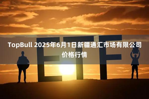 TopBull 2025年6月1日新疆通汇市场有限公司价格行情