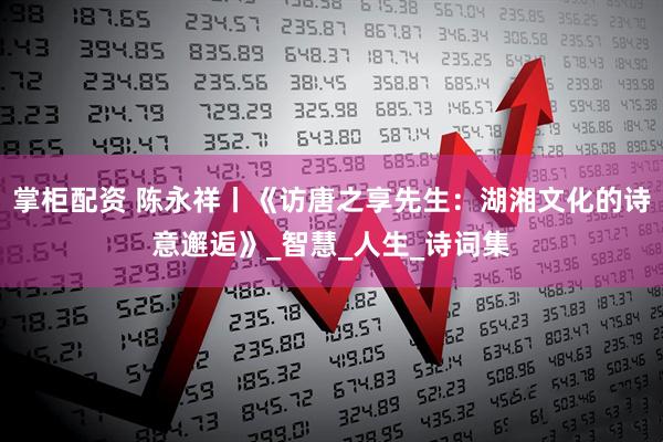 掌柜配资 陈永祥丨《访唐之享先生：湖湘文化的诗意邂逅》_智慧_人生_诗词集